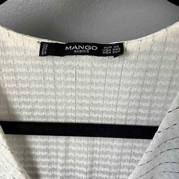 Mango White Flowy Top (XS) - Picture 3 of 5